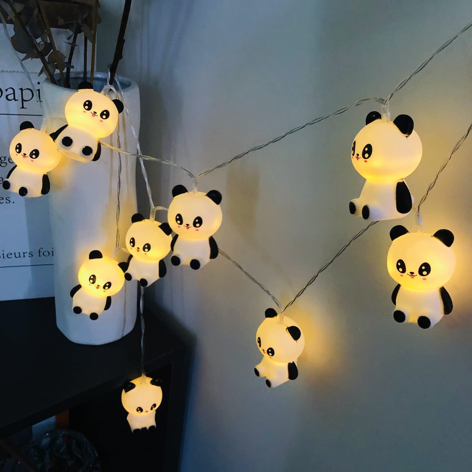Гірлянда Riaxuebiy Panda, 3 м, 20 LED, USB, декоративна, для дому, весілля, вечірки (3 м/20LED, Panda), фото №7