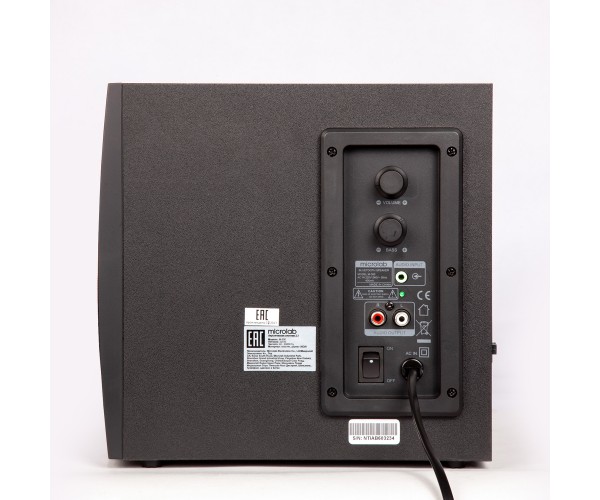 Microlab Акустична система M-300 2.1, 38W mini-jack чорний, фото №2