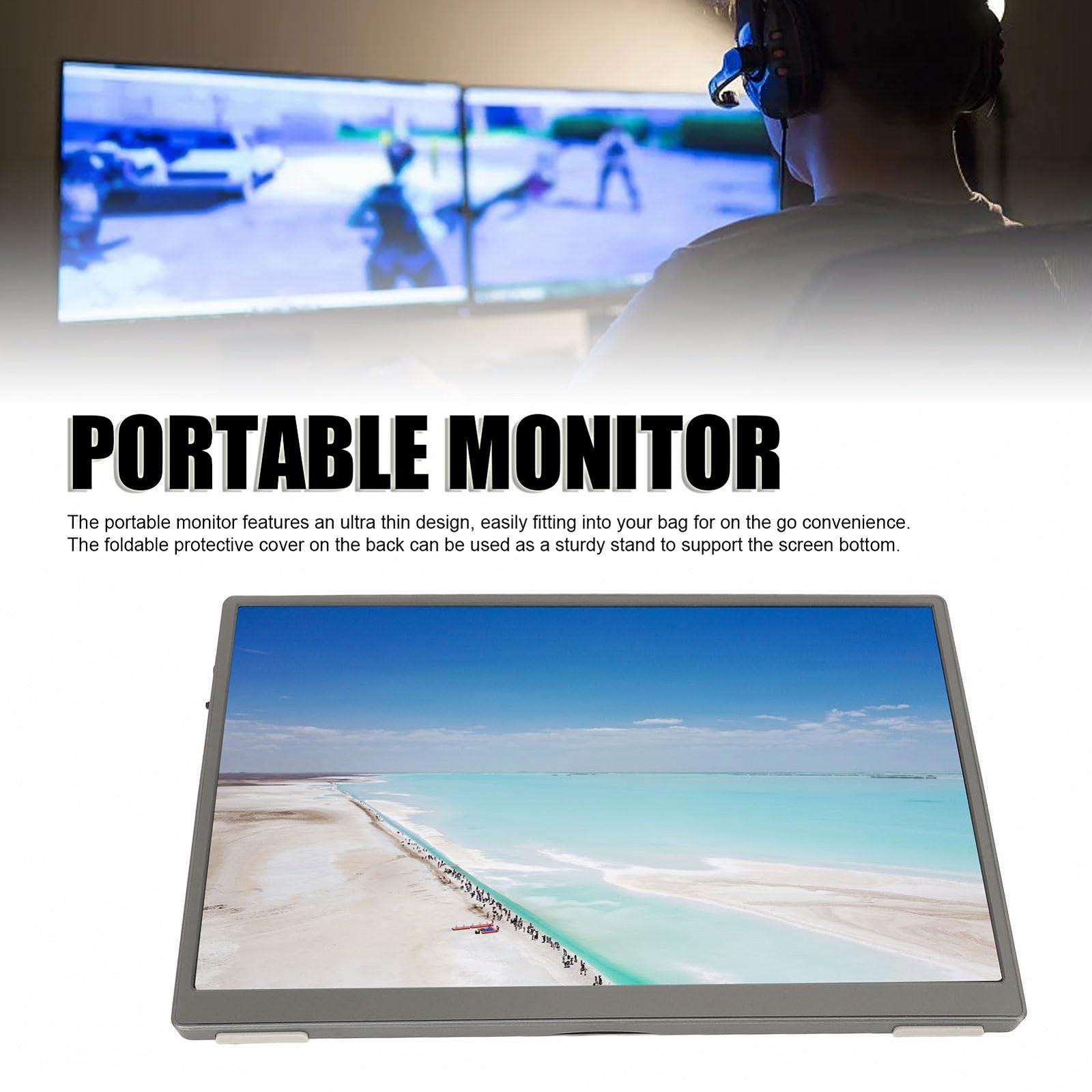 Монітор Annadue Portable Full HD 1920X1280 10.5 дюймів IPS HDR Eye Care Ultra Thin з двома динаміками, фото №2