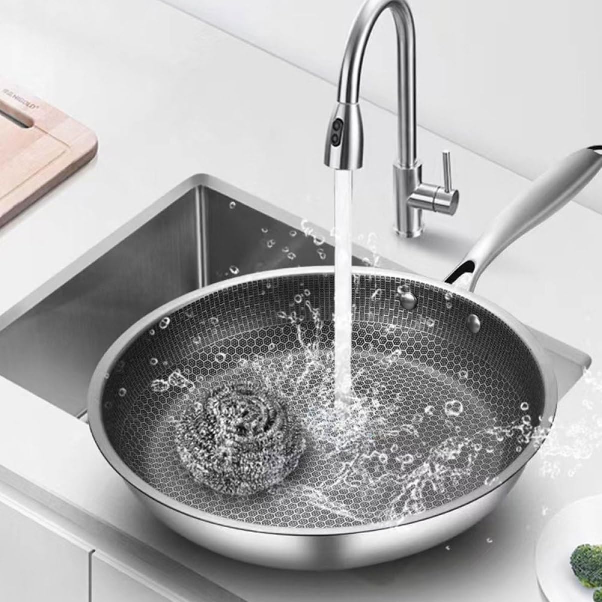 Сковорода PRETYZOOM Wok Non-Stick Honeycomb, фото №6 Сковорода PRETYZOOM Wok Non-Stick Honeycomb, фото №6