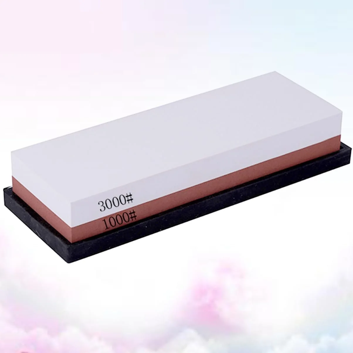 Точильний камінь двосторонній з білого корунду для ножів та ножиць, фото №4