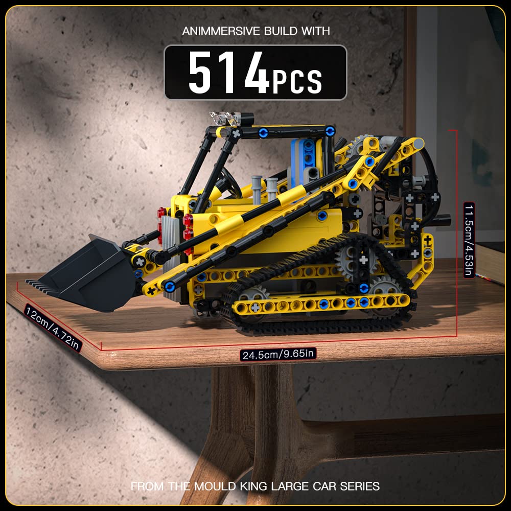 Игрушечный экскаватор Mould King 13014S Technik Remote Controlled Строительные блоки Гусеничный экскаватор Зажимной STEM Модельный набор Совместим с другими брендами (514 деталей), фото №2