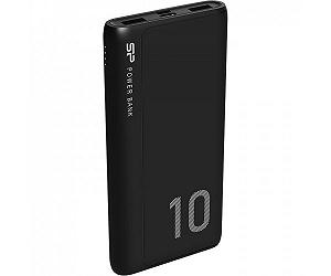 Зовнішній акумулятор Power Bank Silicon GP15 10000mAh Black SP10KMAPBKGP150K - Фото 1