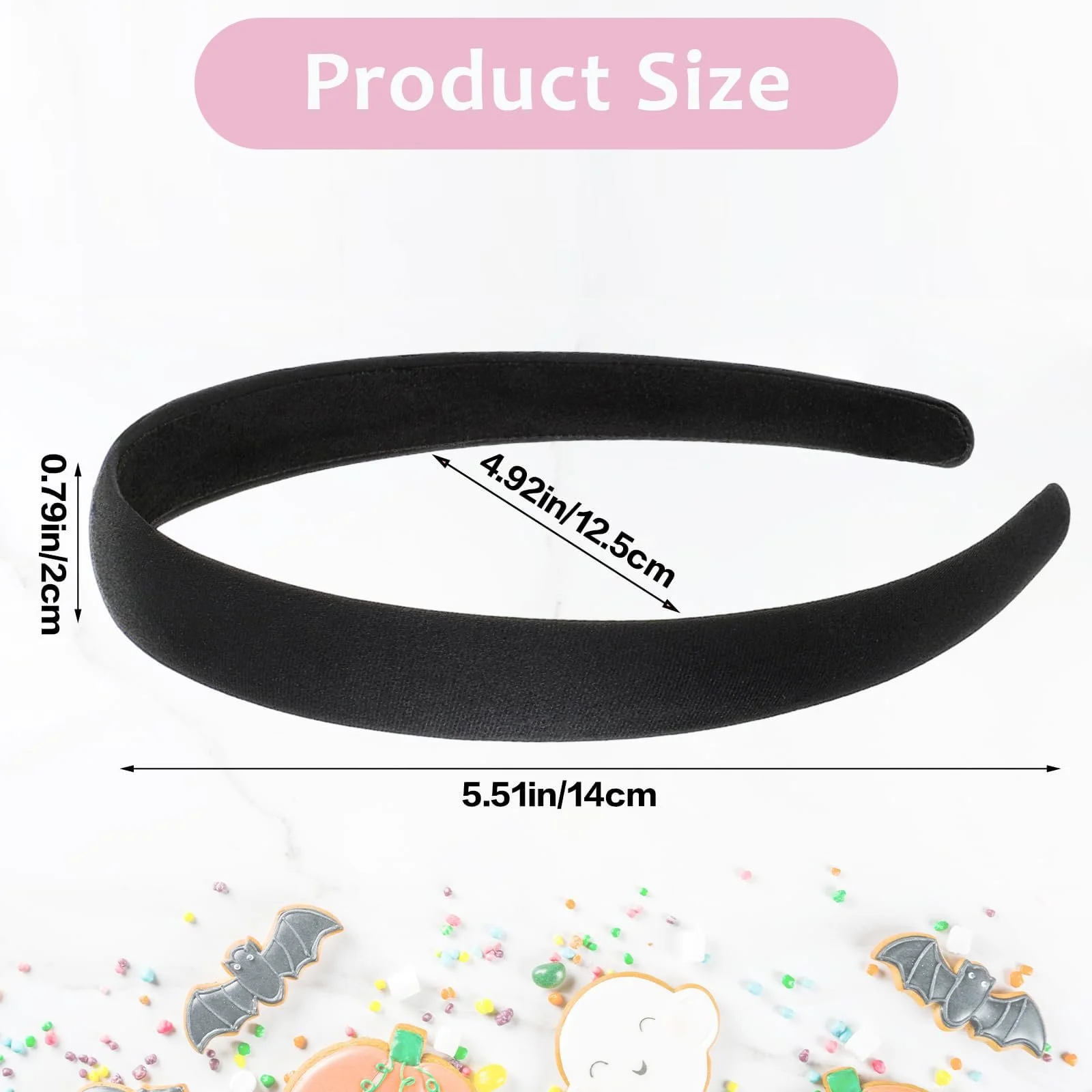 Обруч Атласний Однотонний, фото №2 Обруч Атласний Однотонний, фото №2