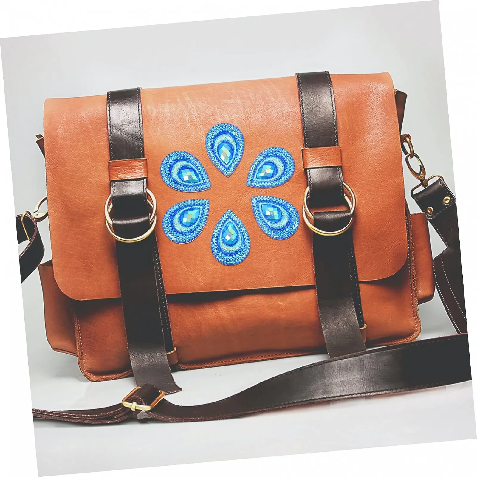 Стразы Водопад TEHAUX Форма павлиньего хвоста Плоская задняя часть, фото №8