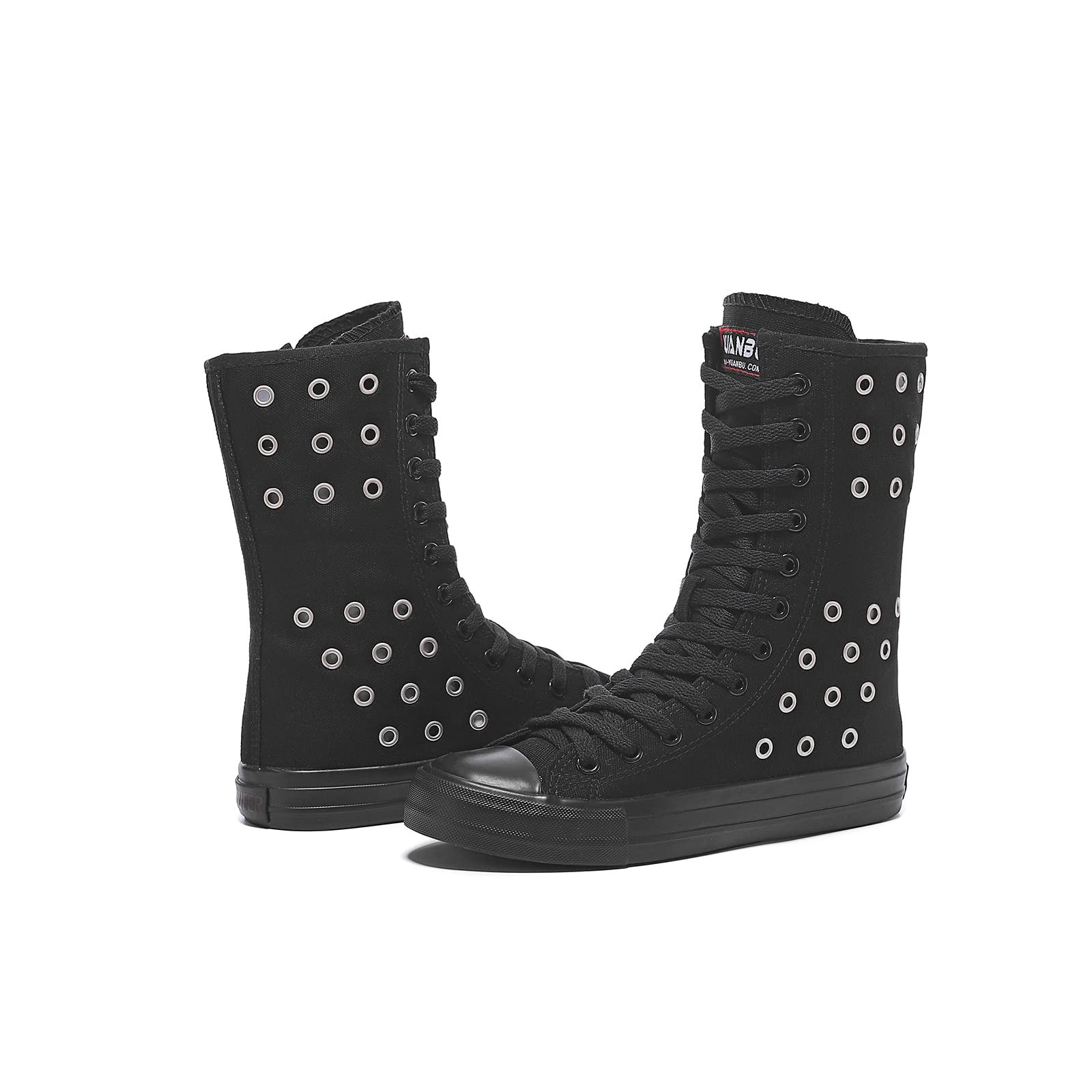 Кеди Momuk Високі Жіночі Тканинні На Шнурівці, фото №2