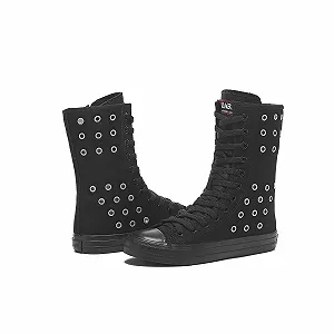 Кеды Momuk Высокие Женские Тканевые На Шнуровке synthetic.ua - Фото 1