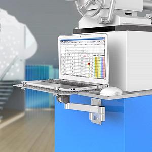 Регулируемый настенный держатель для ноутбука с вентилируемой охлаждающей платформой и подставкой для мыши, полностью подвижное шарнирное крепление для офиса и рабочего места, поддерживает до 8 кг synthetic.ua - Фото 1