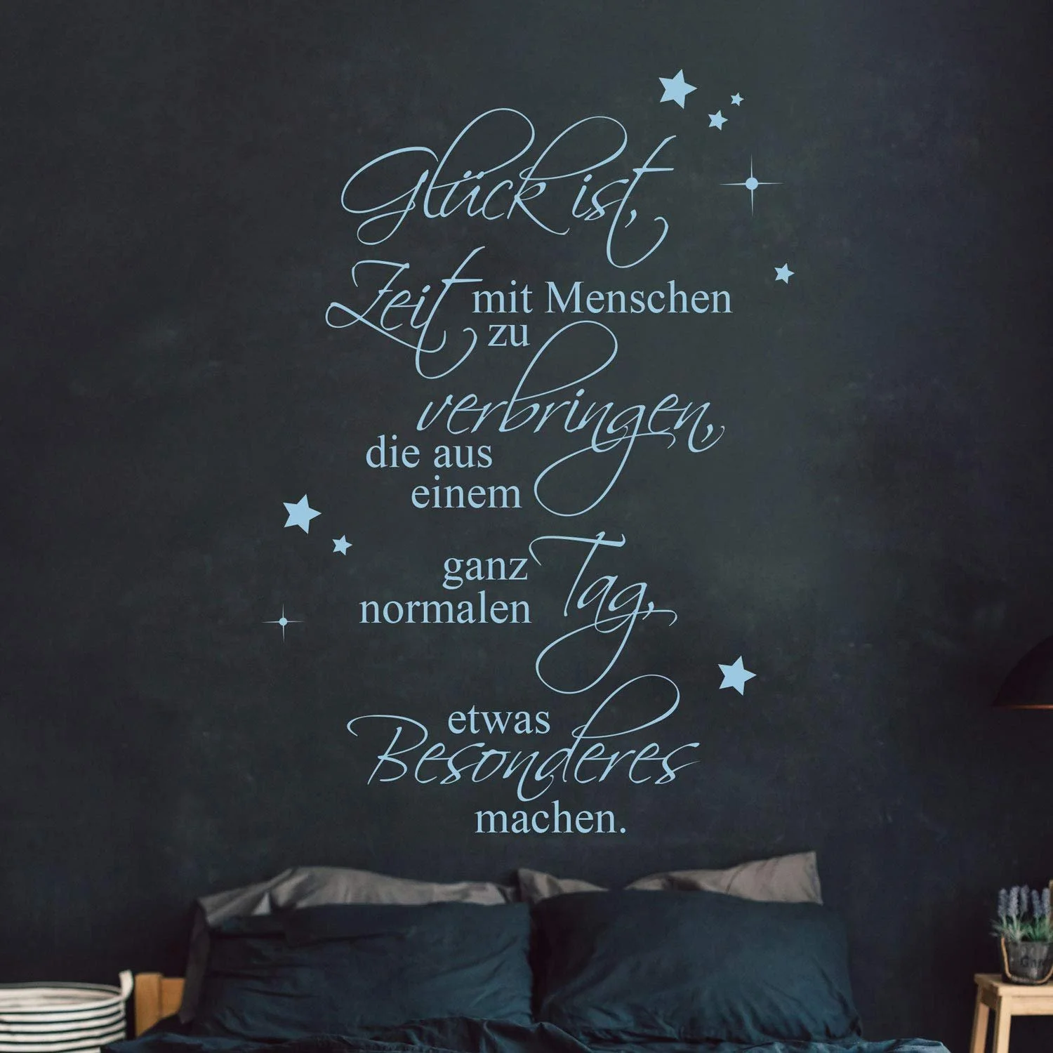Наклейка на стіну ilka parey wall tattoo-world Happiness is time spending with stars M2449, фото №3