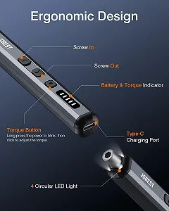 Акумуляторна прецизійна викрутка JOREST 38-в-1 магнітна в наборі S2 Steel synthetic.ua - Фото 1