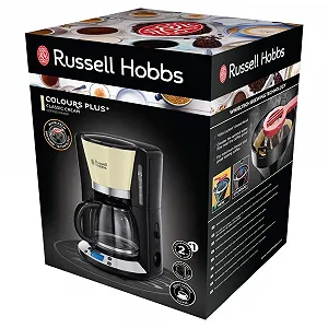 Кофеварка фильтровальная Russell Hobbs Colours+ Digital 1.25 л 1100 Вт Cream synthetic.ua - Фото 1