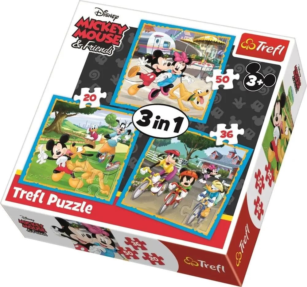 Пазл Trefl Disney Mickey Mouse and Friends 3 набора 20-50 деталей, фото №3