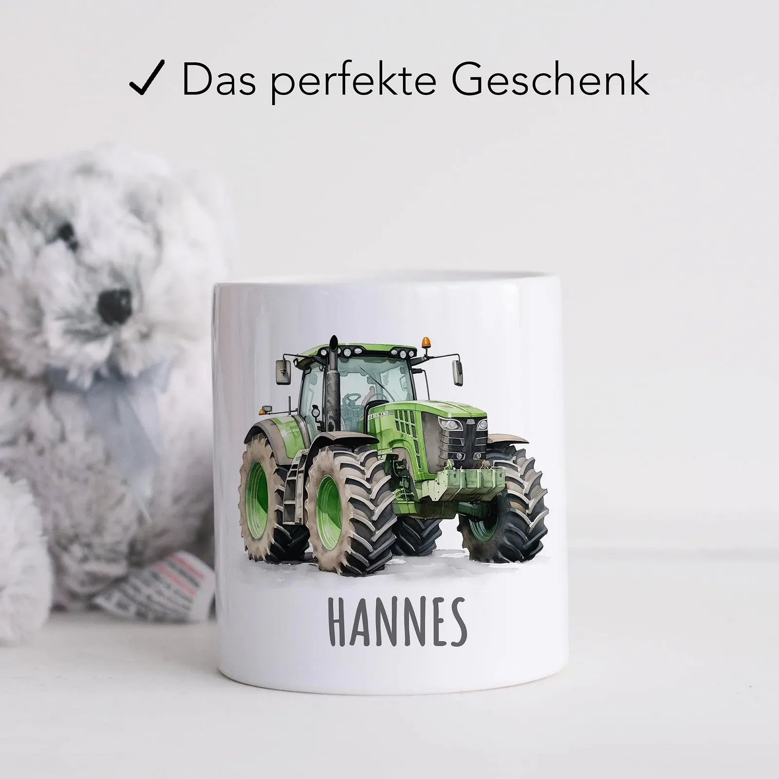 Скарбничка Трактор Керамічна Зелена, фото №4