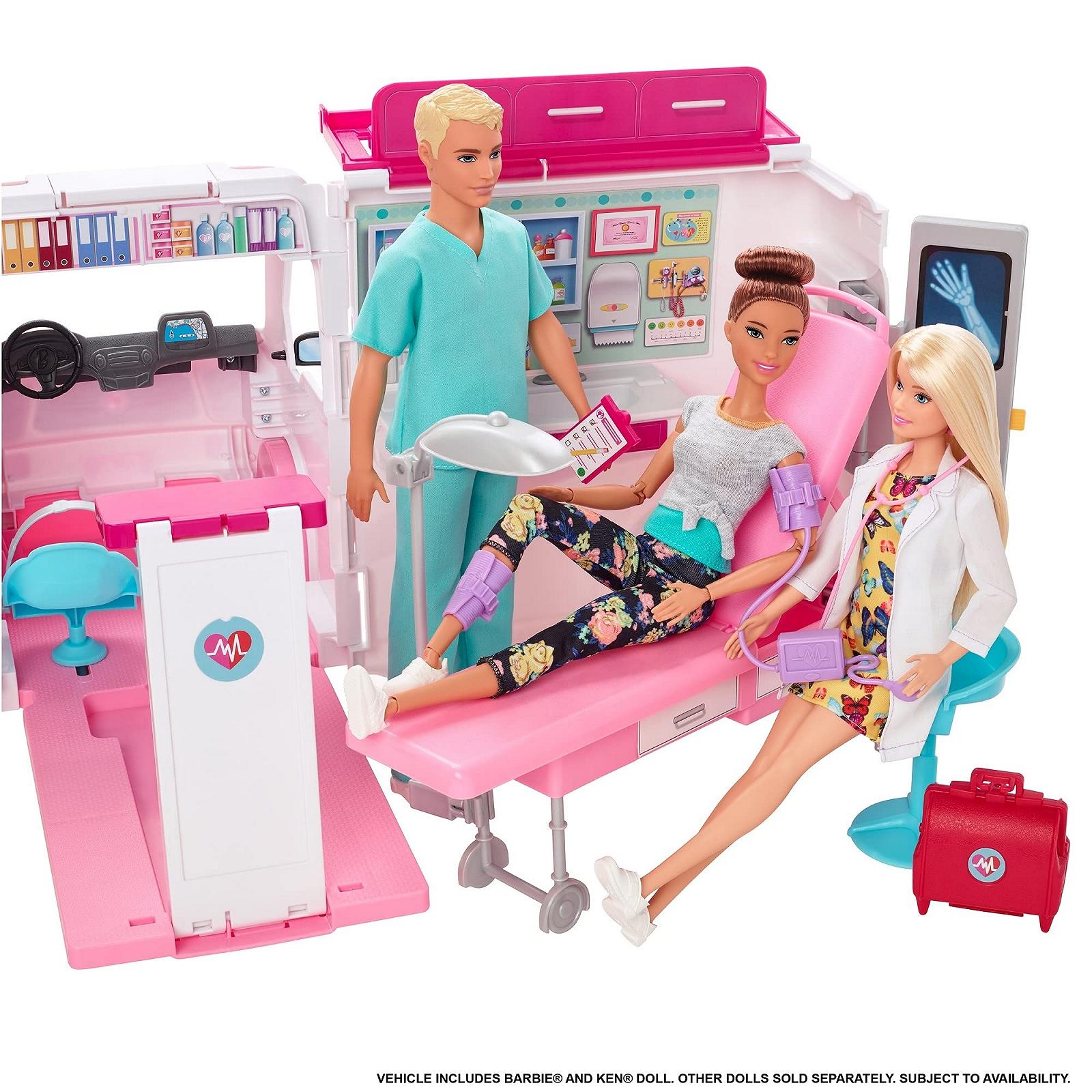 Ляльки Mattel Barbie GMG35 2 в 1 Швидка допомога з світлом і звуком, фото №2 Ляльки Mattel Barbie GMG35 2 в 1 Швидка допомога з світлом і звуком, фото №2