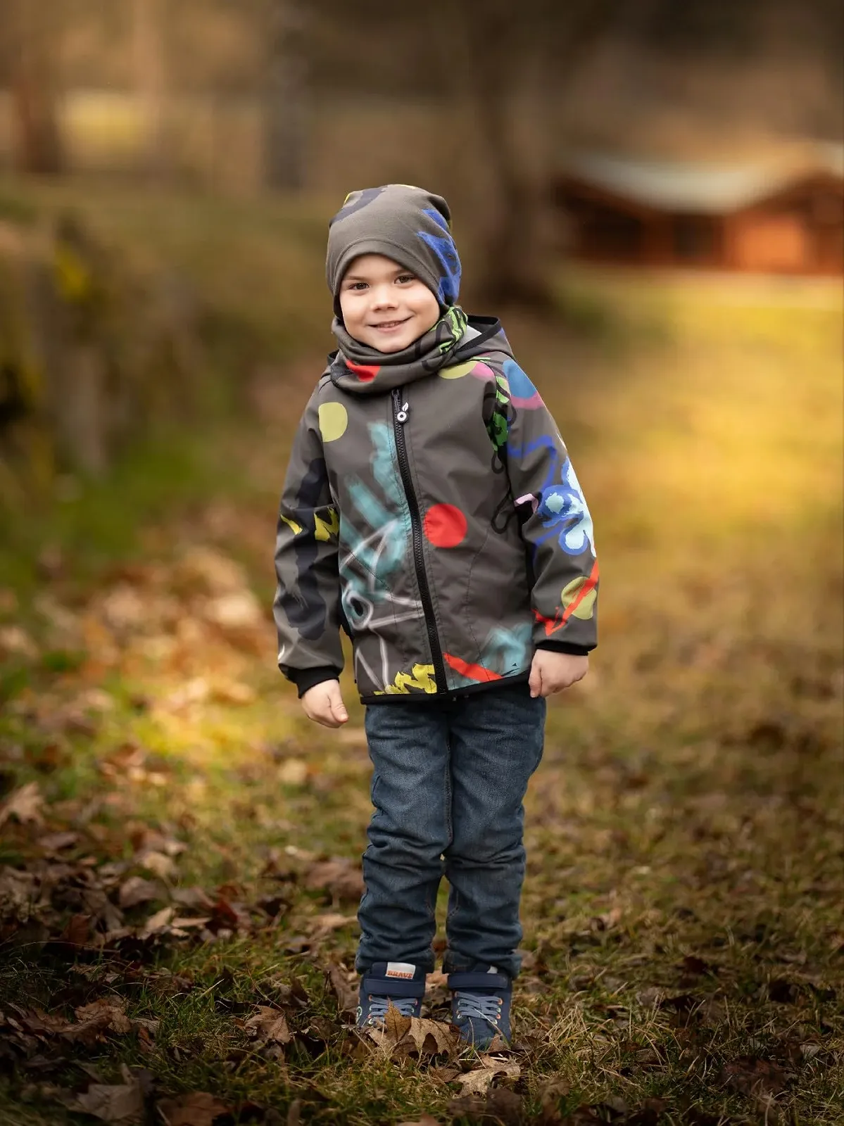 Софтшелл куртка Unuo Дитяча з флісовою підкладкою та капюшоном Водовідштовхувальна, вітрозахисна, дихаюча, фото №7