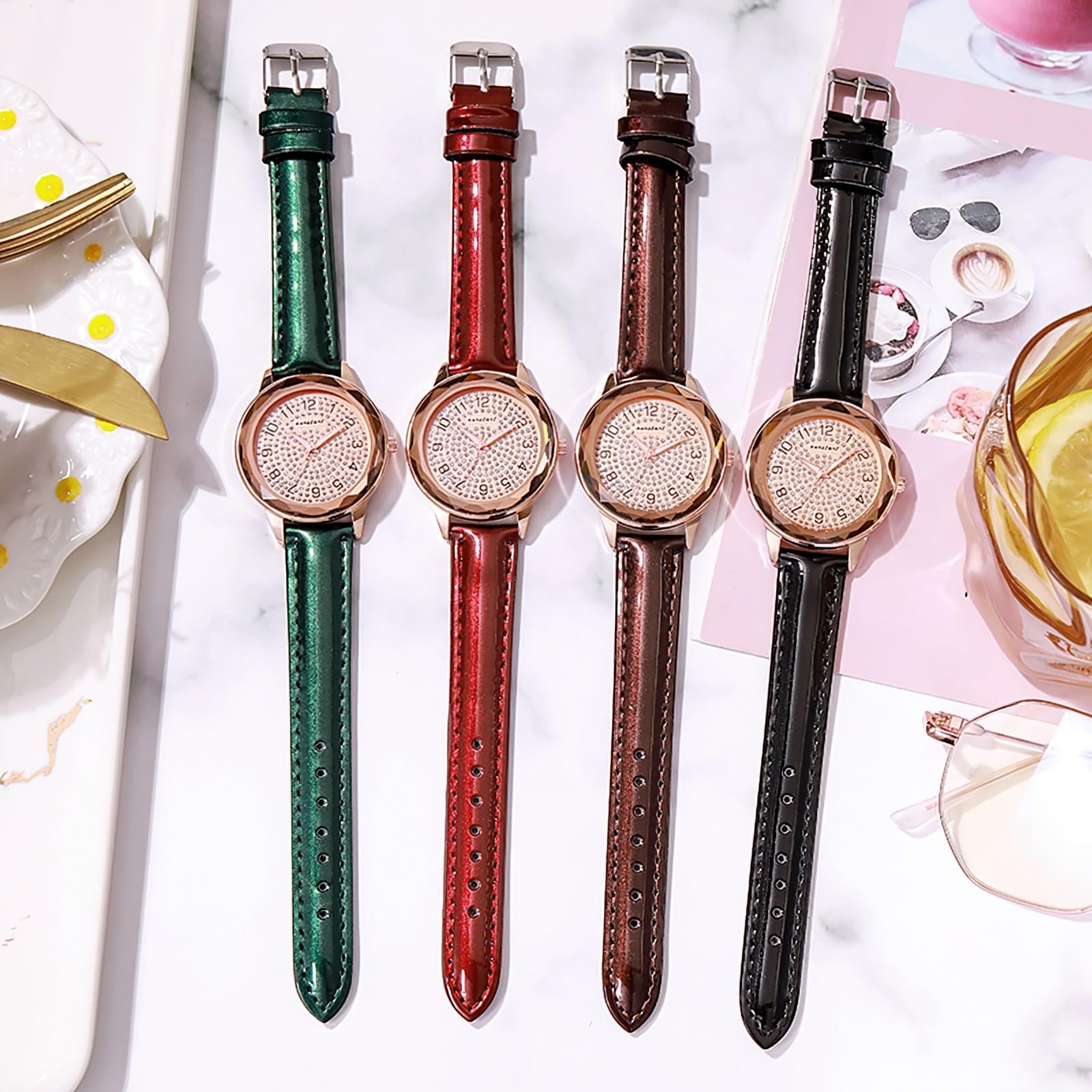Жіночий Годинник Basfur Dress Fe-Montre-089-01 Зелений, фото №7