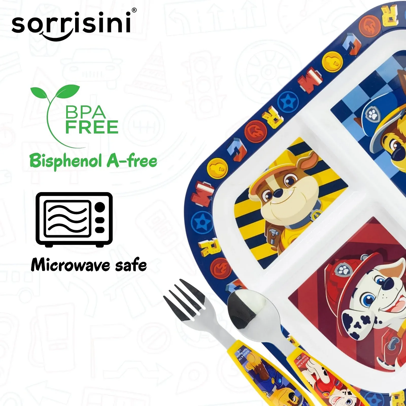 Набор посуды Многоразовый Sorrisini, фото №2 Набор посуды Многоразовый Sorrisini, фото №2