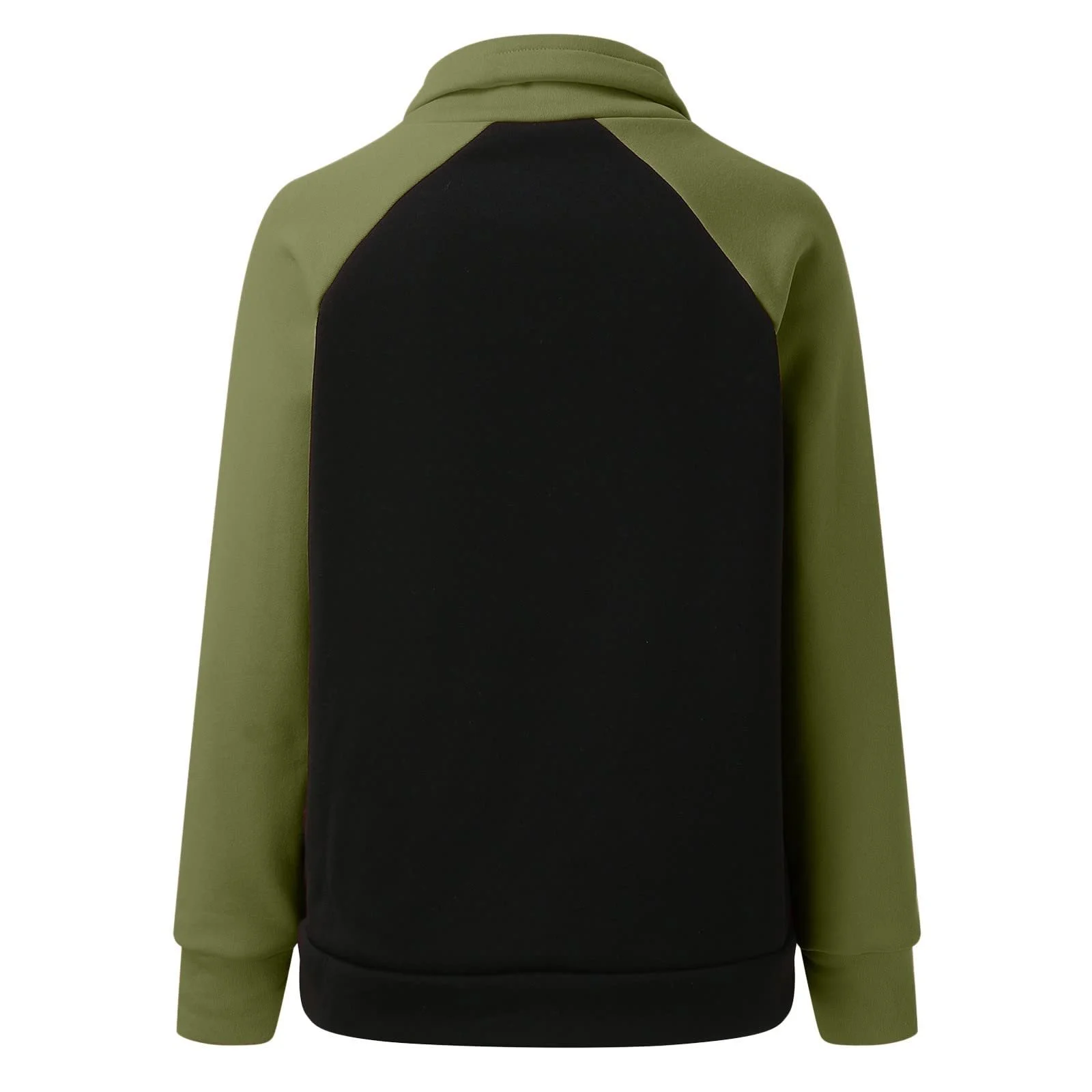 Женские свитшоты на молнии половинной длины модные удобные милые спортивные на молнии четвертной длины воротник Outfit Country Color Block повседневные с длинными рукавами для осени колледжа Workou, фото №5