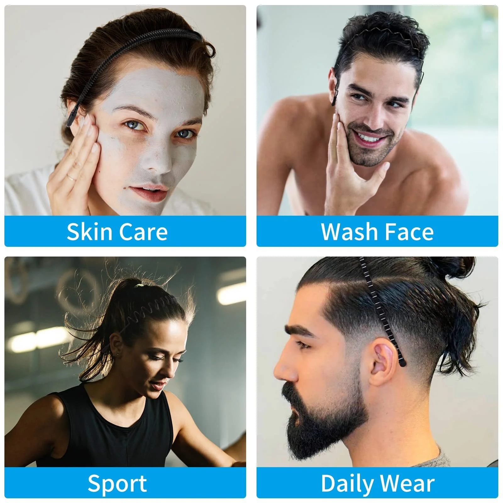 Набір металевих обручів для волосся різних стилів, 6 шт, фото №5 Набір металевих обручів для волосся різних стилів, 6 шт, фото №5