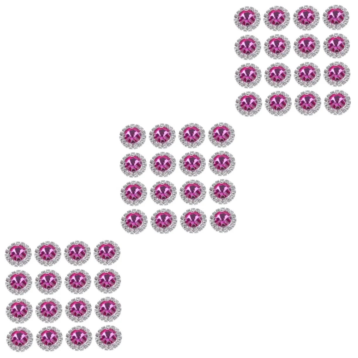 Стрази STOBOK, 60 шт., плоскі, для прикрас, весілля, декоративна стрічка, ґудзики, різнокольорові, фото №1