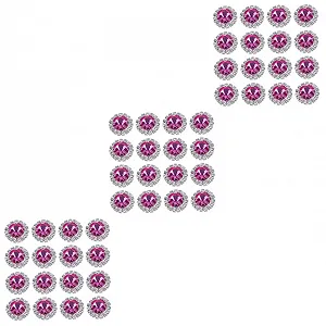 Стрази STOBOK, 60 шт., плоскі, для прикрас, весілля, декоративна стрічка, ґудзики, різнокольорові - Фото 1