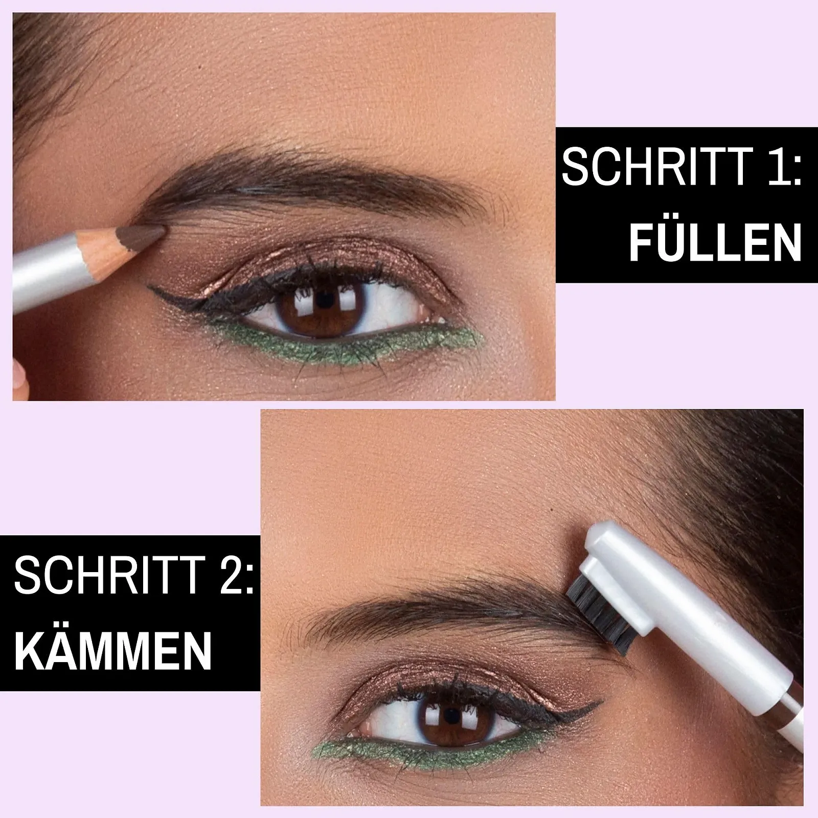 Олівець для брів Impala 03 Brown Long-Wear з щіточкою, фото №3