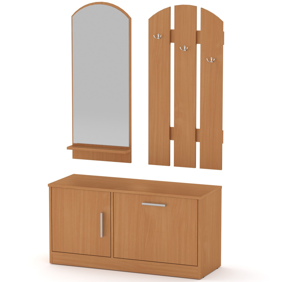 Прихожая Ольга Компанит 100х50х36 см Бук, фото №1