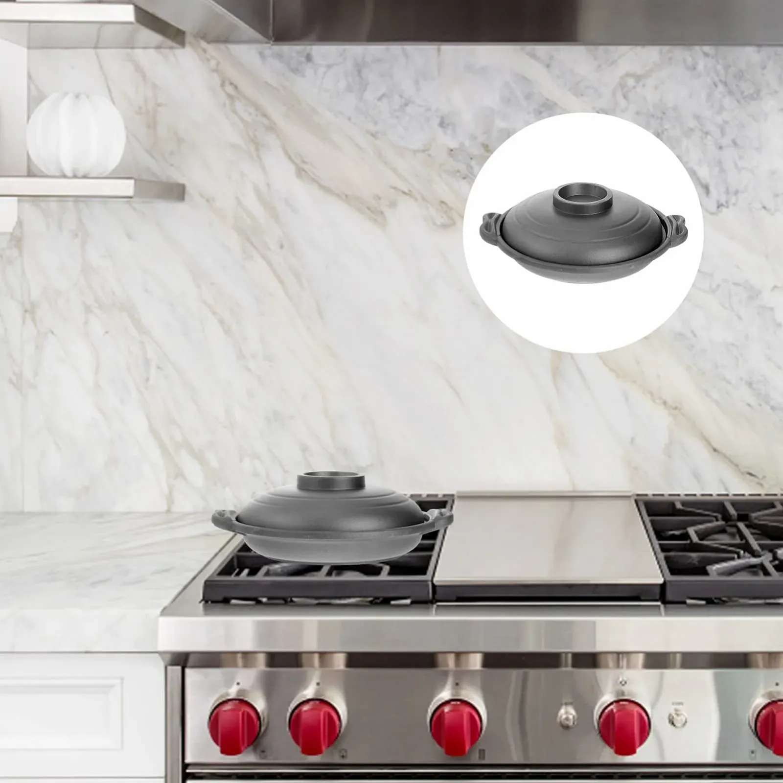 Кастрюля VALICLUD керамическая с антипригарным покрытием 18 см, фото №2