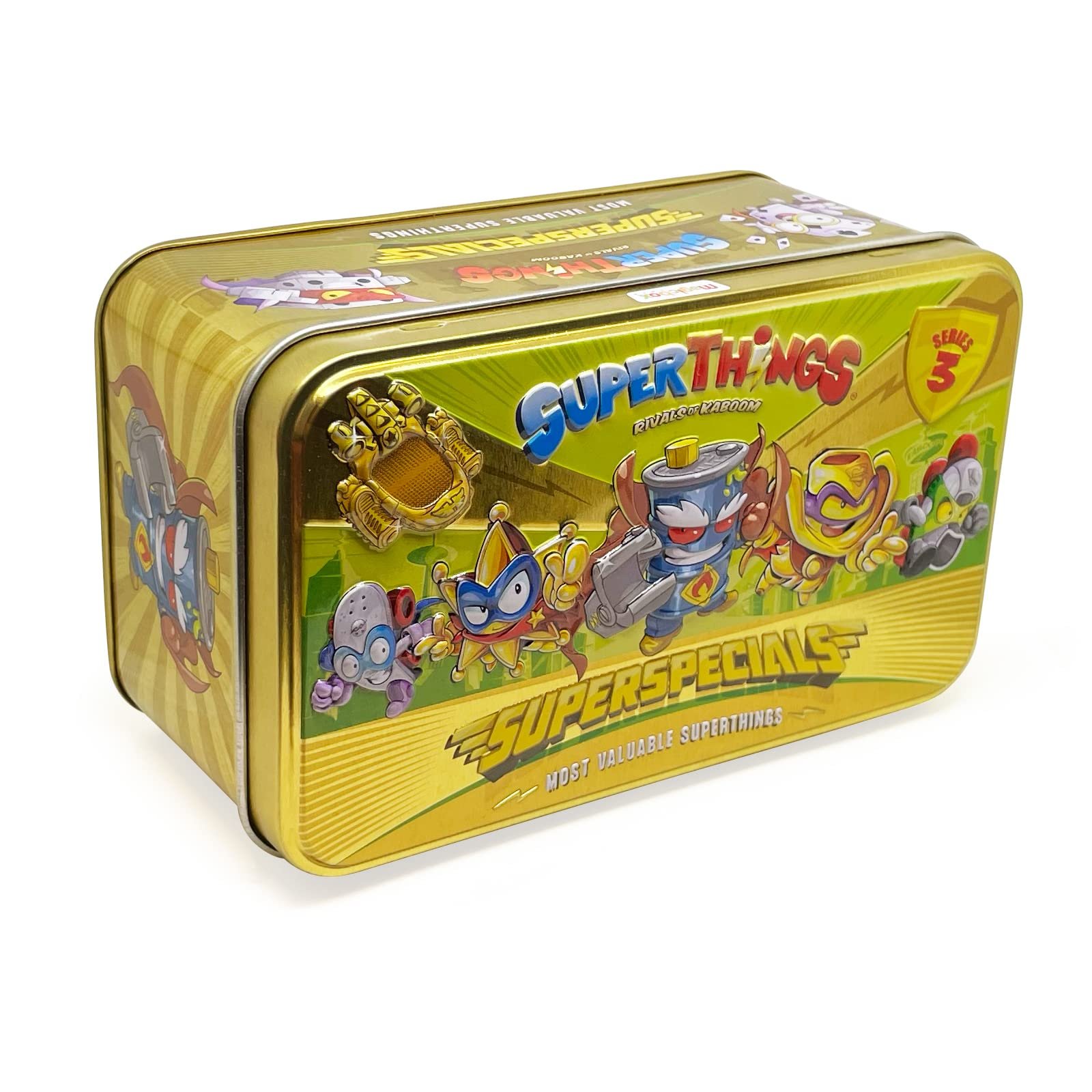 Фігурки SuperThings RIVALS OF KABOOM Серії Lata Gold 3, включаючи всі спеціальні фігурки серії 3, в тому числі Ultra Ring (Mr. King), 2 Gold Leaders, 6 Silver Captains та 2 Gold Supersliders, фото №1