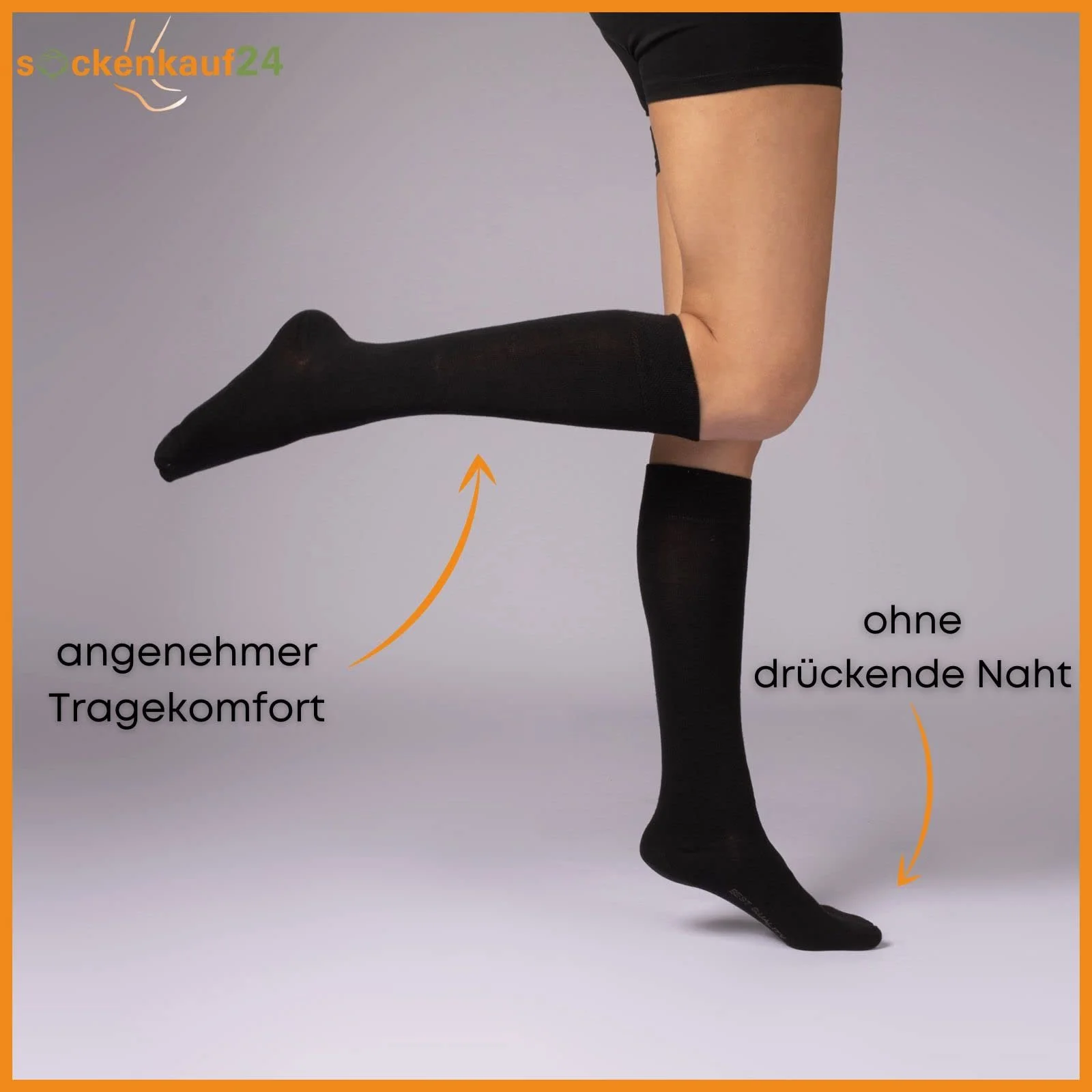 sockenkauf24 Гольфы Мужские и Женские (4 или 8 пар) с Комфортной Резинкой Хлопок, фото №6