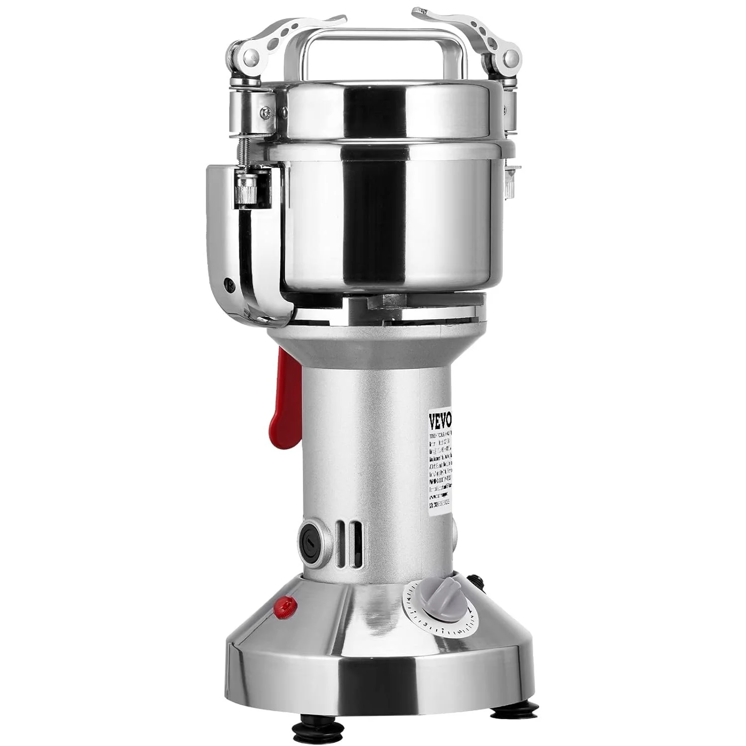 Универсальная электрическая мельница VEVOR XZ-2A0/ 1050W / 150 г / Нержавеющая сталь / Для сухих ингредиентов / Серебряная, фото №3 Универсальная электрическая мельница VEVOR XZ-2A0/ 1050W / 150 г / Нержавеющая сталь / Для сухих ингредиентов / Серебряная, фото №3