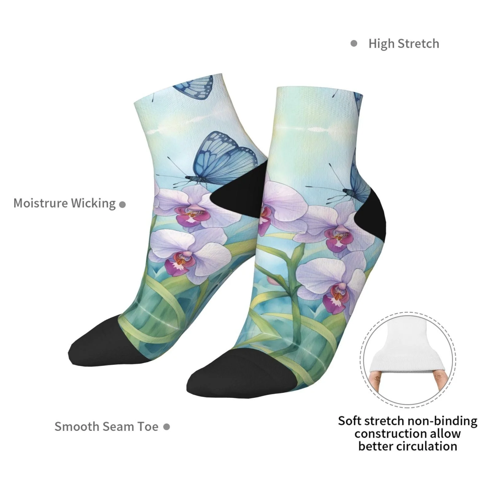 Шкарпетки Квітка Орхідея На всі сезони One Size, фото №7