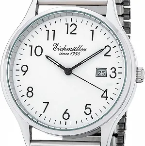 Годинник Eichmüller Classic Чоловічий Сталь 38мм Шкіряний/Металевий Ремінець 5ATM Кварцовий День і Дата synthetic.ua - Фото 1