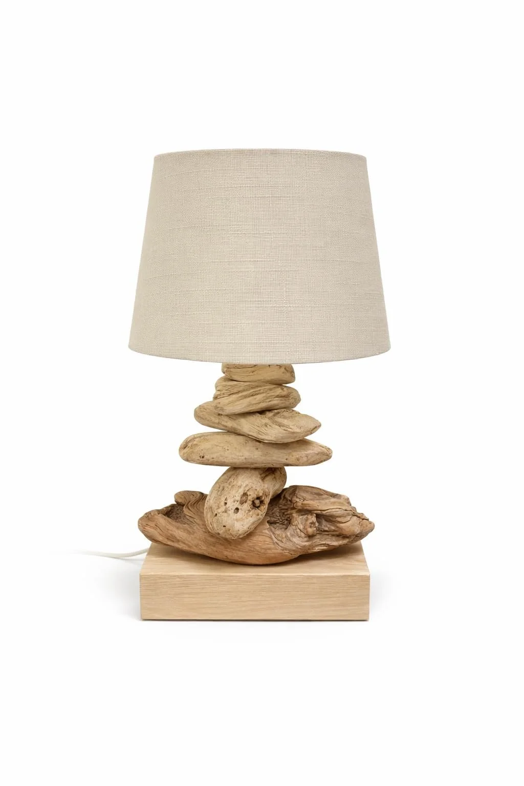 Настільна лампа Ручна робота Driftwood Light Grey, фото №1