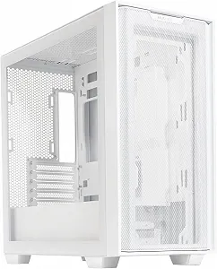 Купити Корпус ASUS A21 / без БЖ / Micro-ATX / Скляне вікно / Підтримка СВО 360мм / Довжина GPU 380мм / Білий - Фото 1 Корпус ASUS A21 / без БЖ / Micro-ATX / Скляне вікно / Підтримка СВО 360мм / Довжина GPU 380мм / Білий - Фото 1