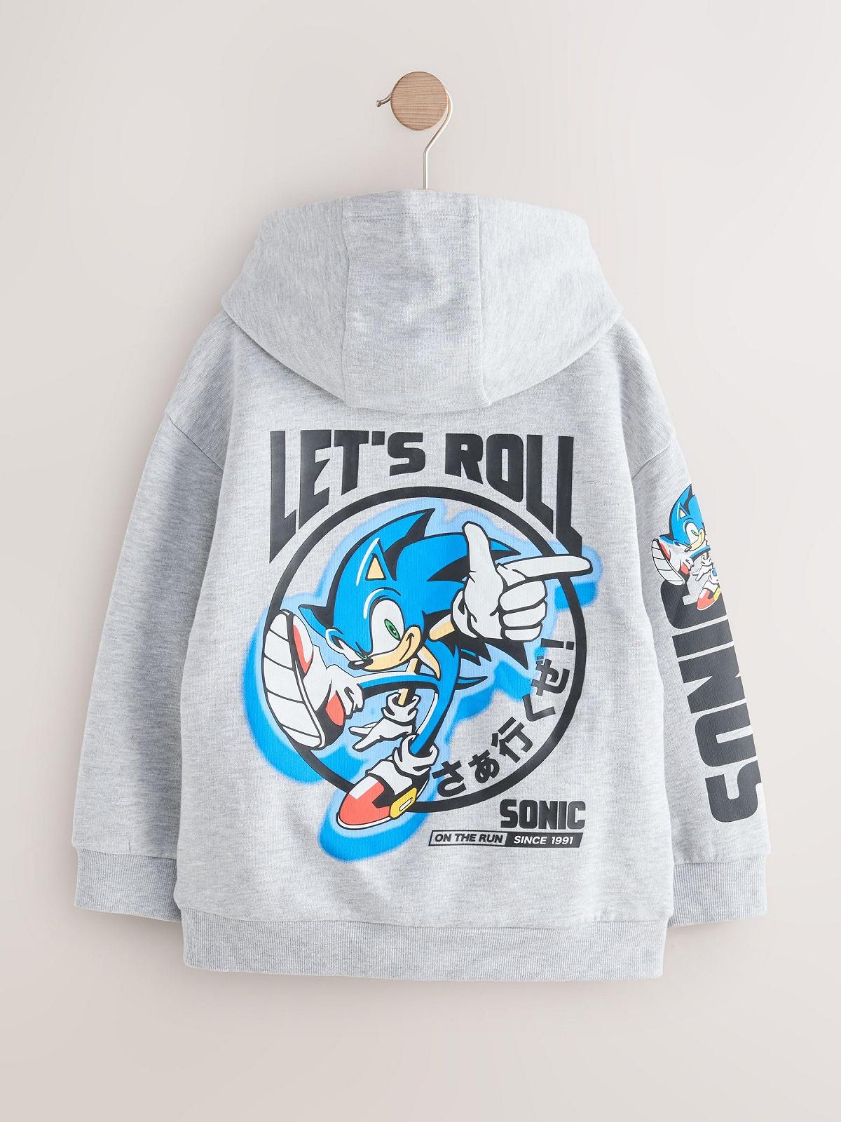 Толстовка с капюшоном Sonic для мальчиков Next, фото №2