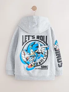 Толстовка з капюшоном Sonic для хлопчиків Next synthetic.ua - Фото 1