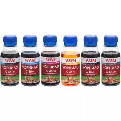 Чернила WWM Canon PGI-450/CLI-451, 6х100г BP/B/GY/C/M/Y (C45SET-6), фото №1 Чернила WWM Canon PGI-450/CLI-451, 6х100г BP/B/GY/C/M/Y (C45SET-6), фото №1