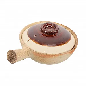 Керамическая кастрюля Gatuida с крышкой для супа и тушения курицы - Фото 1