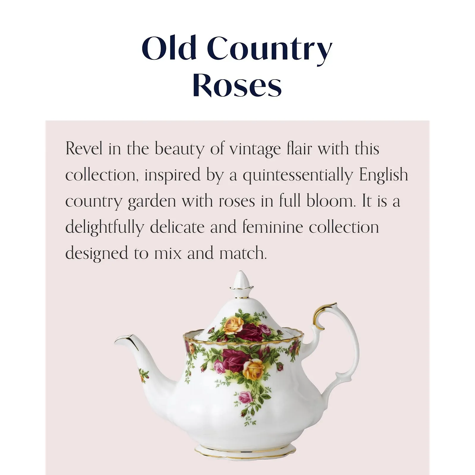 Чайник-заварник Royal Albert Old Country Roses 0.80л, фото №5