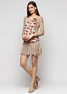 Платье Yaqi 36-40 Комбинированный (CH-3018_Mix) - Фото 1