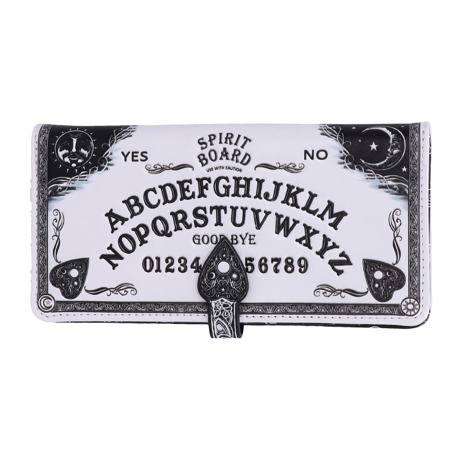 Кошелек Nemesis Now Ouija с тиснением, белый, 18.5 см, искусственная кожа PU, белый, фото №1