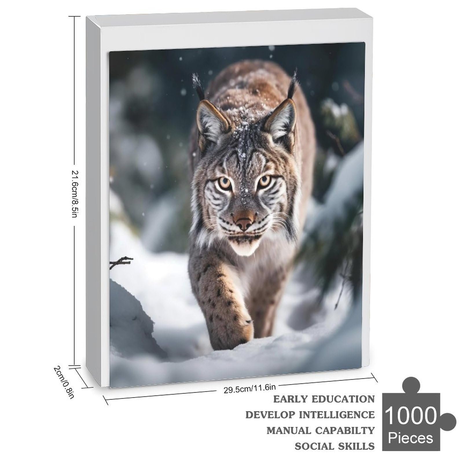 Пазл Lynx Дерев'яний 1000 деталей 78 x 53 см, фото №3