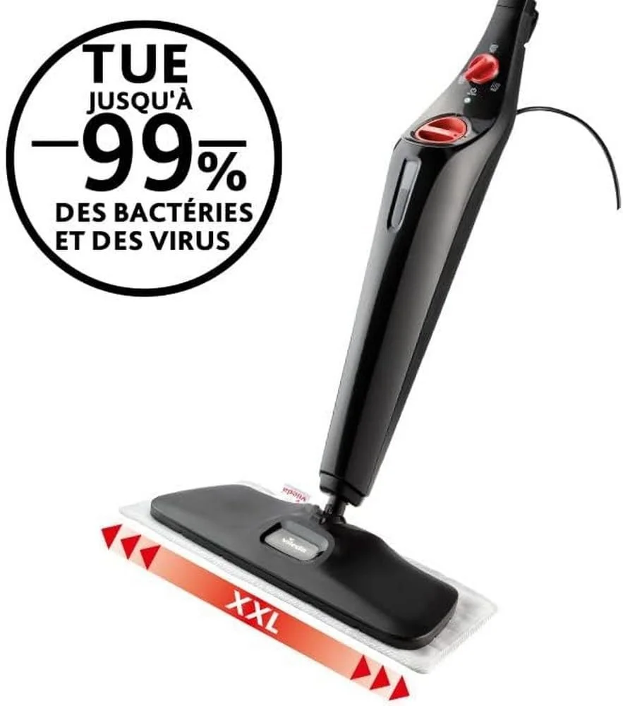 Пароочисник Vileda Steam Plus XXL, видаляє до 99.9% бактерій, для всіх типів підлог, фото №2