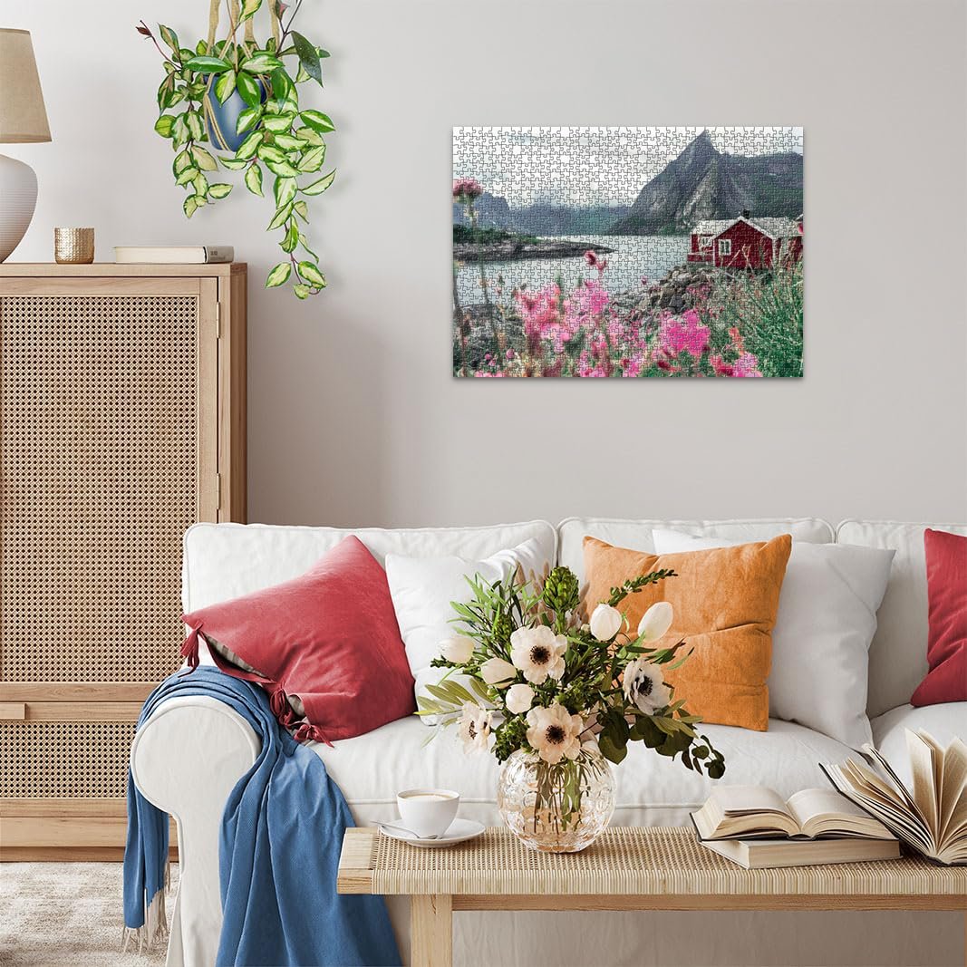 Пазл Ravensburger 12000112 Scandinavian Places, Reine, Lofoten, Norway 1000 деталей, фото №4