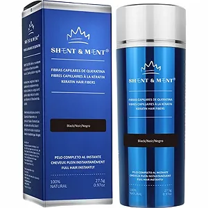 Волокна для волосся SHENT & MENT Кератин Для миттєвого об'єму Проти випадіння волосся/залисин Світло-коричневий 27.5 г - Фото 1