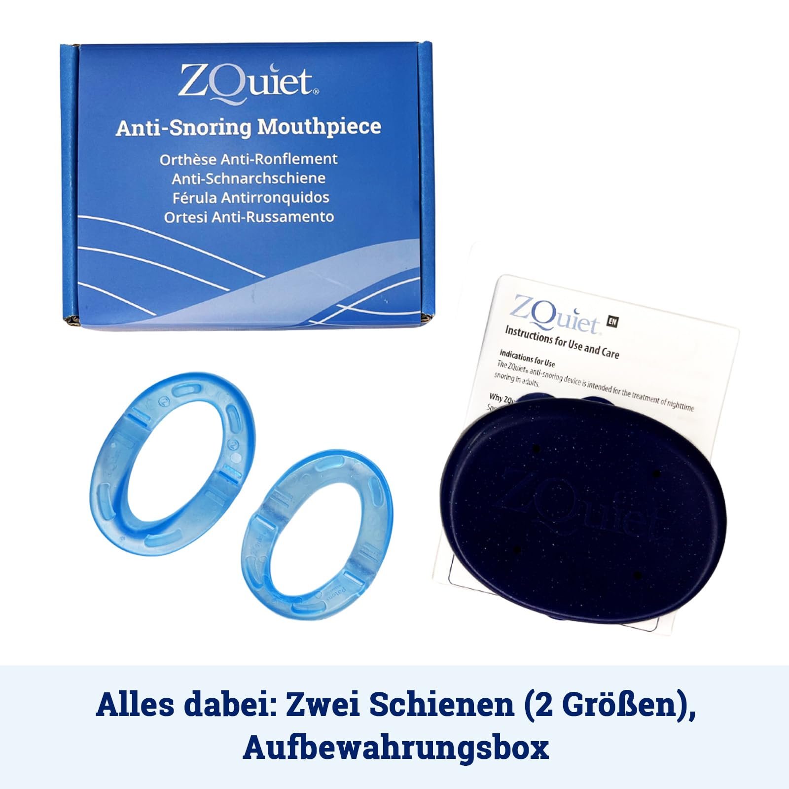 Набір ZQuiet 2 пристрої для висування нижньої щелепи проти хропіння (2 мм і 6 мм висування), фото №4