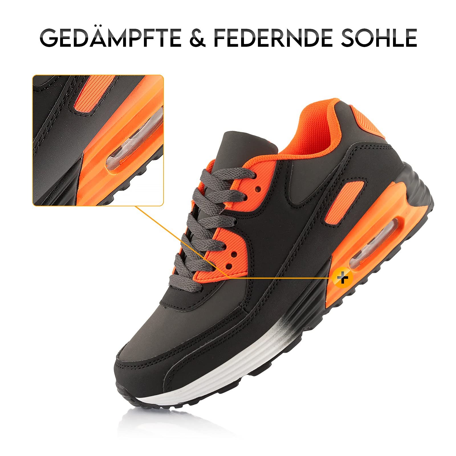 Кроссовки Fusskleidung® Унисекс Спортивная обувь Амортизирующие Легкие кроссовки для бега, фото №3