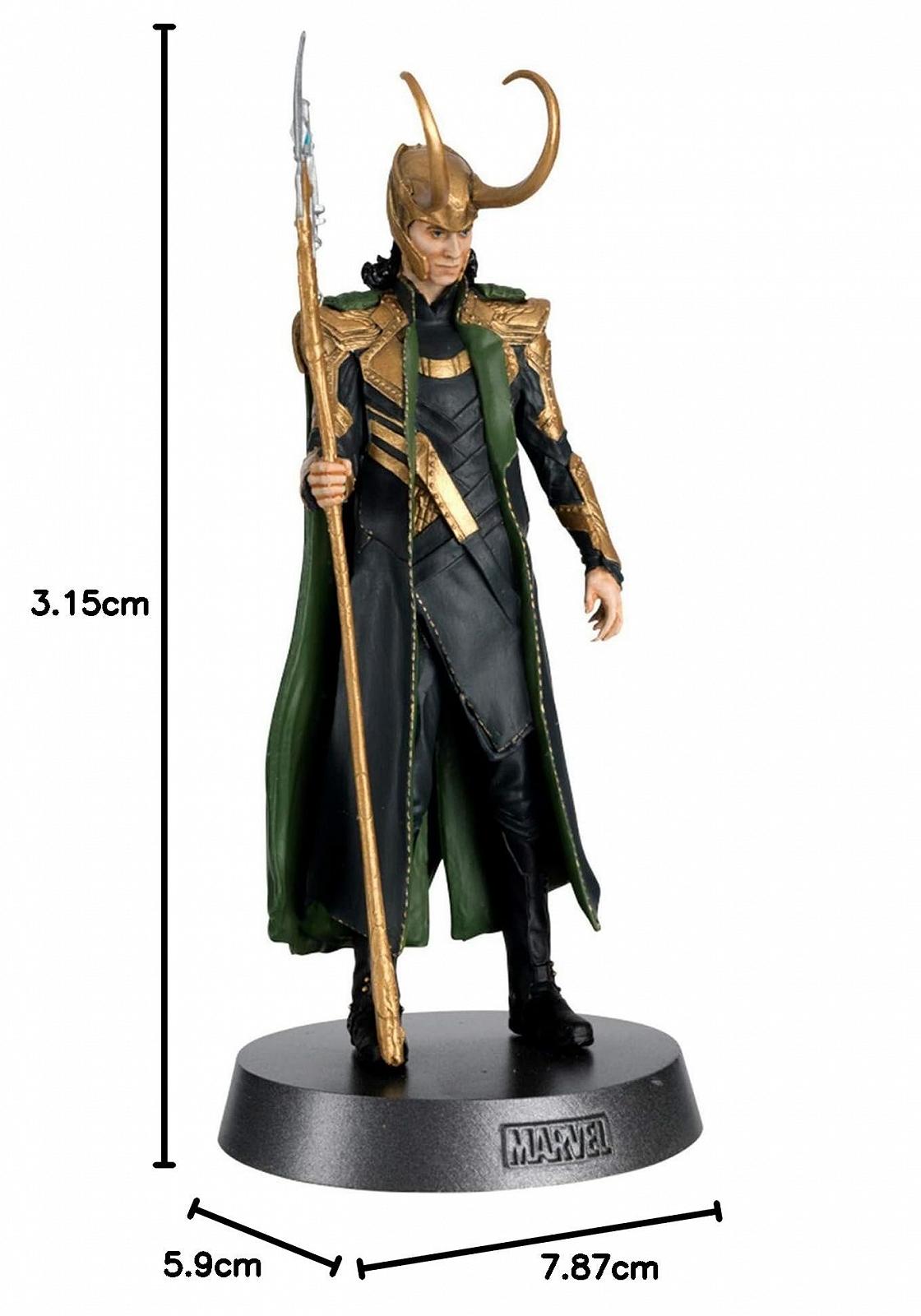 Фигурка Loki (The Avengers) Eaglemoss Marvel Heavyweights Collection Металлическая Тяжелая 10, фото №6