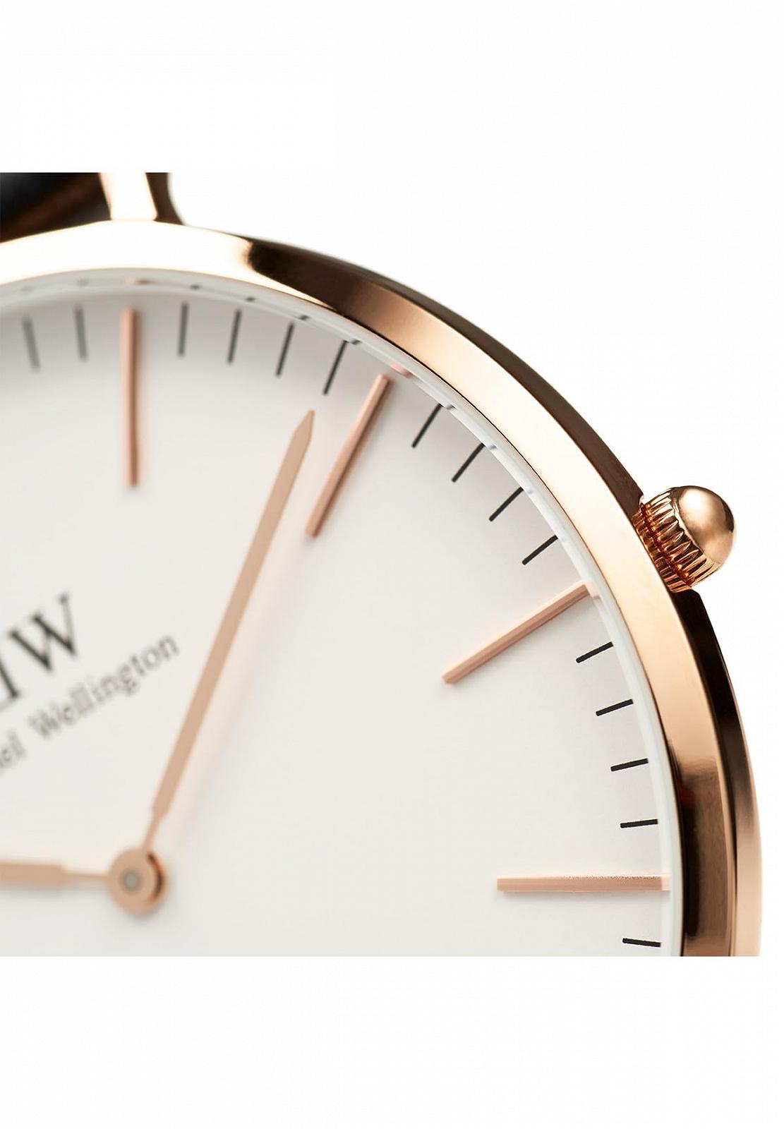 Часы Daniel Wellington Classic St Mawes Кожаные Коричневые / Розовое Золото 36 мм для Мужчин и Женщин, фото №3 Часы Daniel Wellington Classic St Mawes Кожаные Коричневые / Розовое Золото 36 мм для Мужчин и Женщин, фото №3